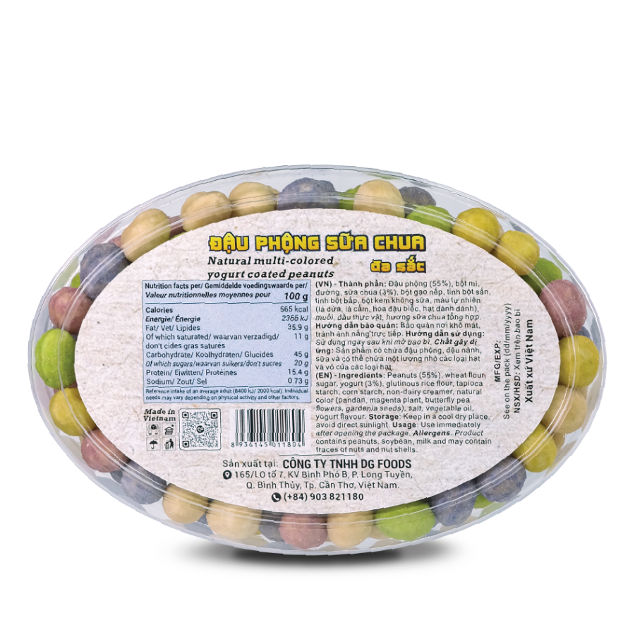 Multi-Color Yogurt Peanuts 160g